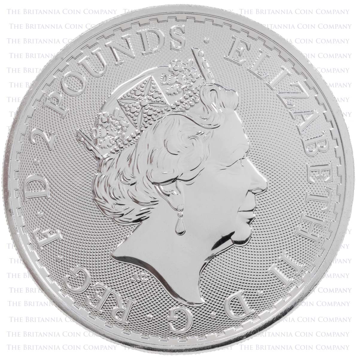 UKBSB231C 2023 Britannia One Ounce Silver Bullion Coin Queen Elizabeth II Obverse