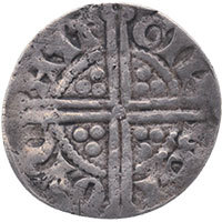 1247-79 Henry III Hammered Silver Penny Gilbert Canterbury Reverse