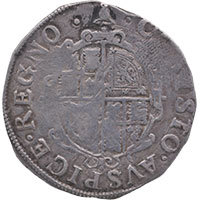 1634-5 Charles I Hammered Silver Shilling MM ‘Bell’ Reverse