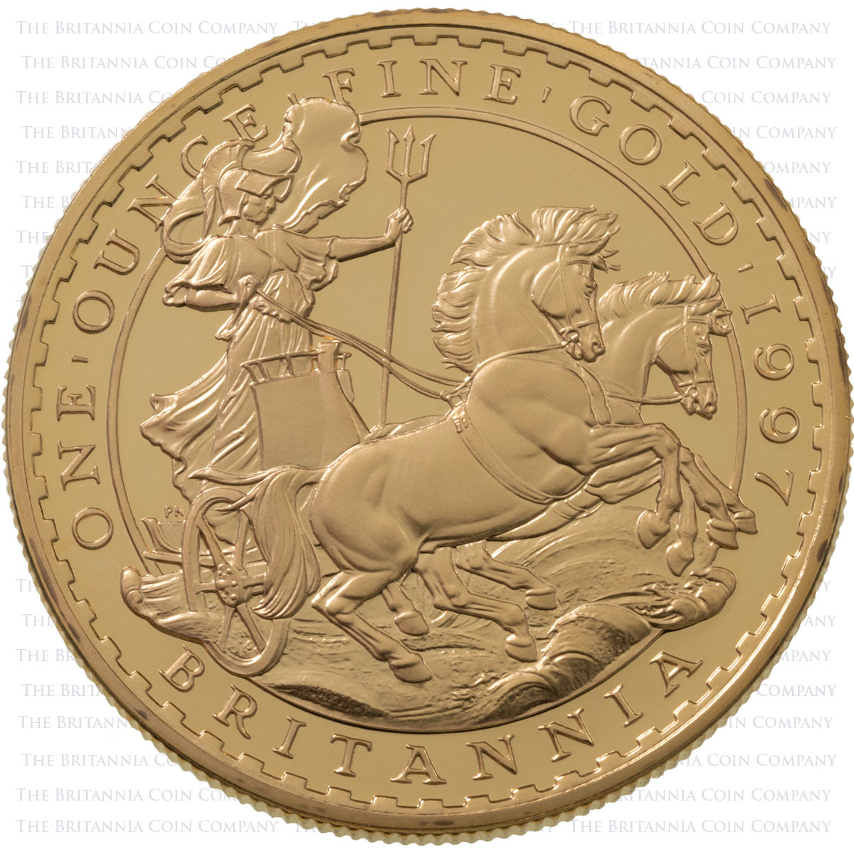 1997 Gold Proof Four Coin Britannia Set 1oz Reverse