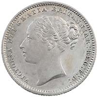 1886 Victoria Shilling Fourth A7 Young Head Thumbnail