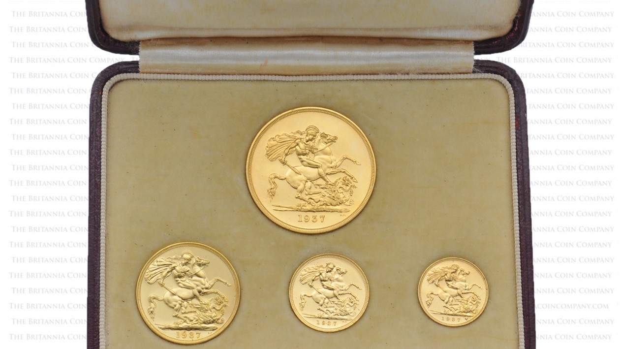 A spectacular and highly sought after 1937 Gold Proof Sovereign set in its original case from The Royal Mint.