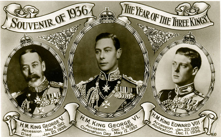 The year of the three kings - 1936 - saw king George V, king Edward VIII and king George VI as monarch.