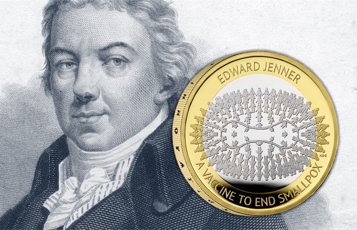 The new 2023 Edward Jenner 50p makes a nod to the millions of lives saved by the smallpox vaccine.