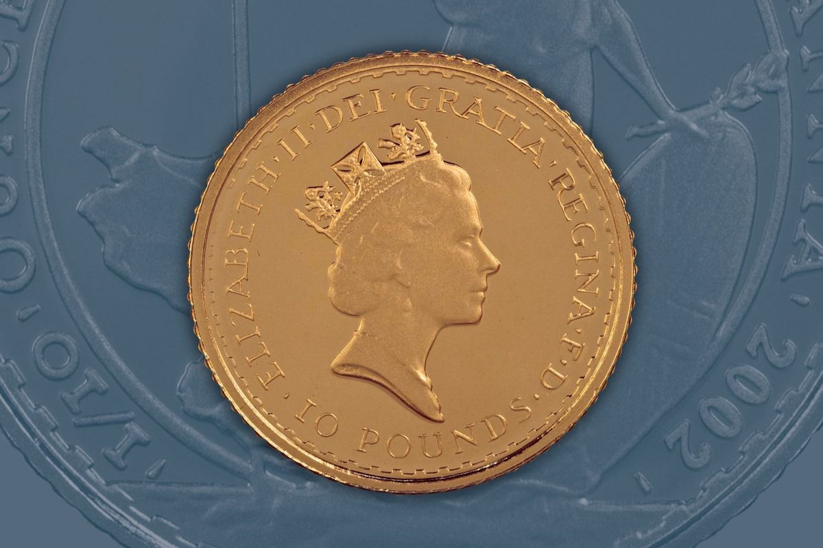 Rare 2002 Gold Tenth Ounce Britannia Mule Coins