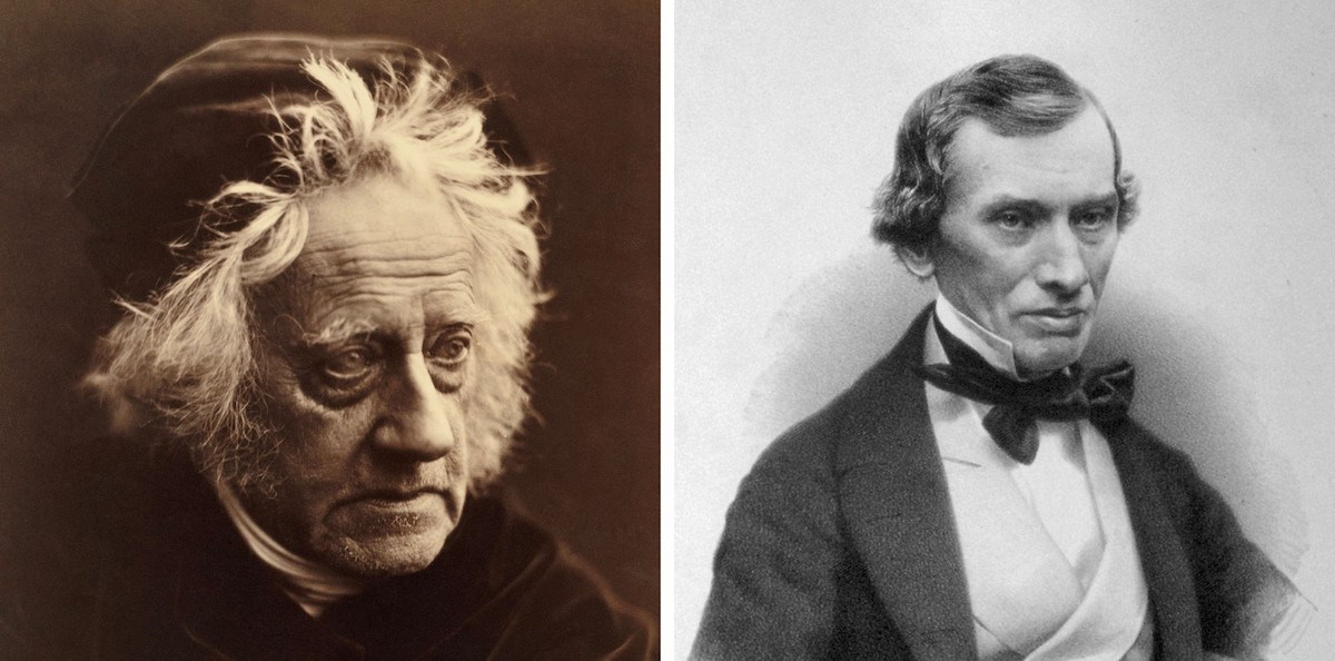 Chemists Sir John Herschel (left) and Thomas Graham (right) both served as Master of the Royal Mint in the mid-19th century.