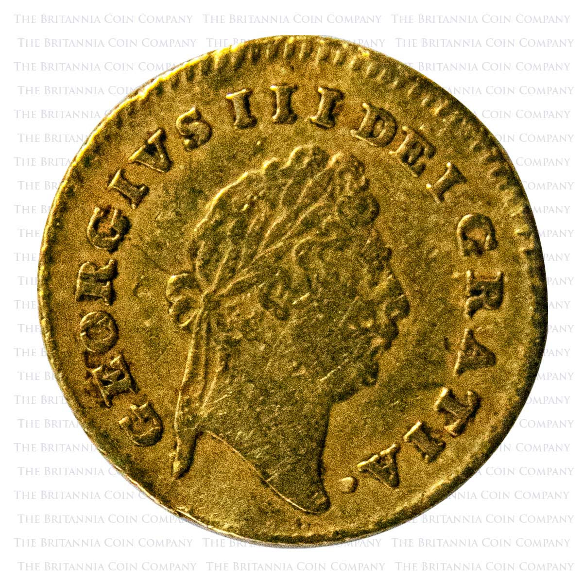 1797 George III Gold Third Guinea First Year Obverse