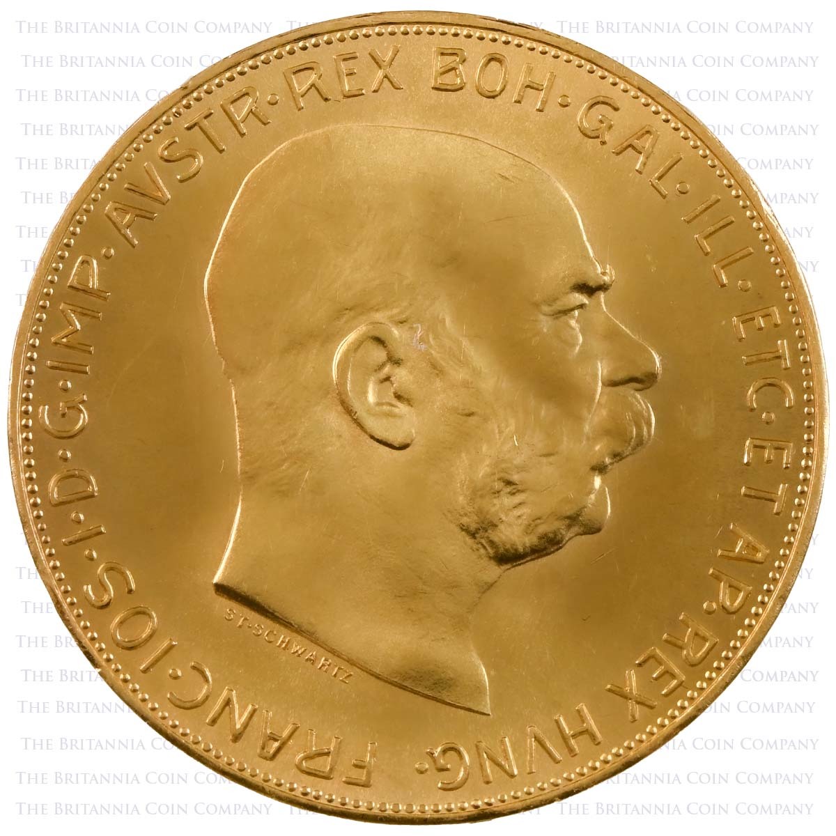 Austria 1915 Gold 100 Corona (Best Value) Obverse