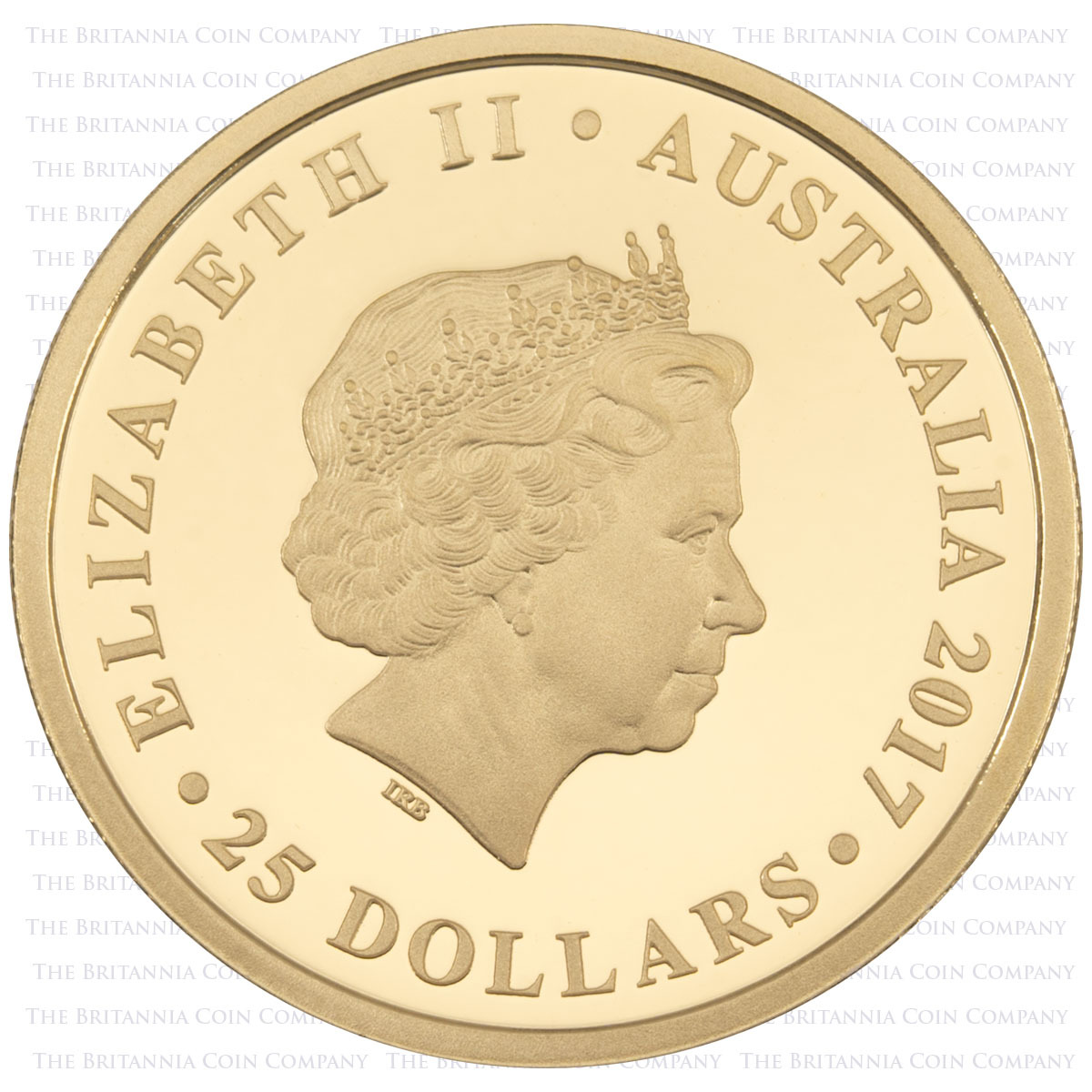 2017 Australian Sovereign Gold Proof Perth Mint Coin Obverse