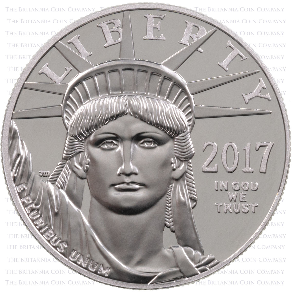 17EJ 2017 United States American Eagle One Ounce Platinum Proof Coin Obverse