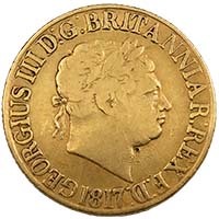 1817 George III Gold Sovereign First Modern Sovereign Thumbnail