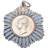 1837 Victoria London Silver Medal Mounted Thumbnail