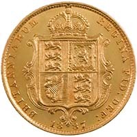 1887 Queen Victoria Gold Half Sovereign Jubilee Head London Mint (Best Value) Thumbnail