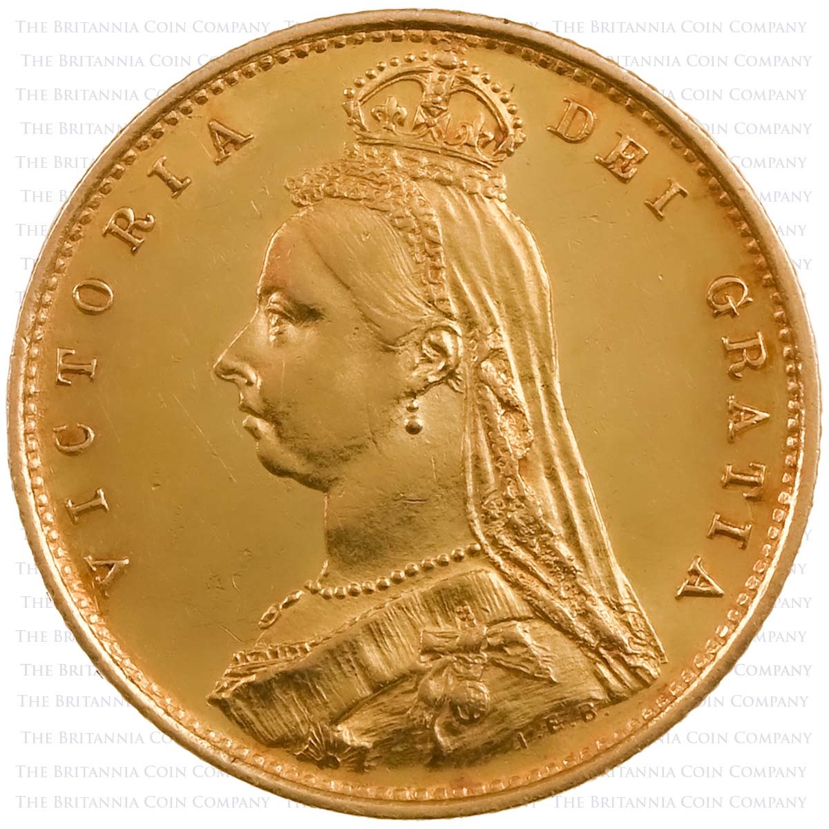 1887 Queen Victoria Gold Half Sovereign Jubilee Head London Mint (Best Value) Obverse