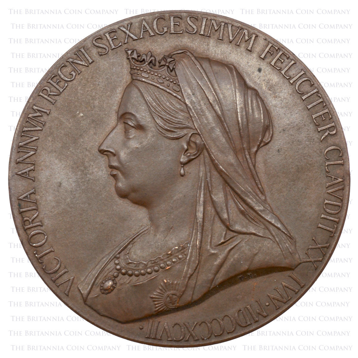 1897 Victoria Diamond Jubilee Bronze Medal Obverse