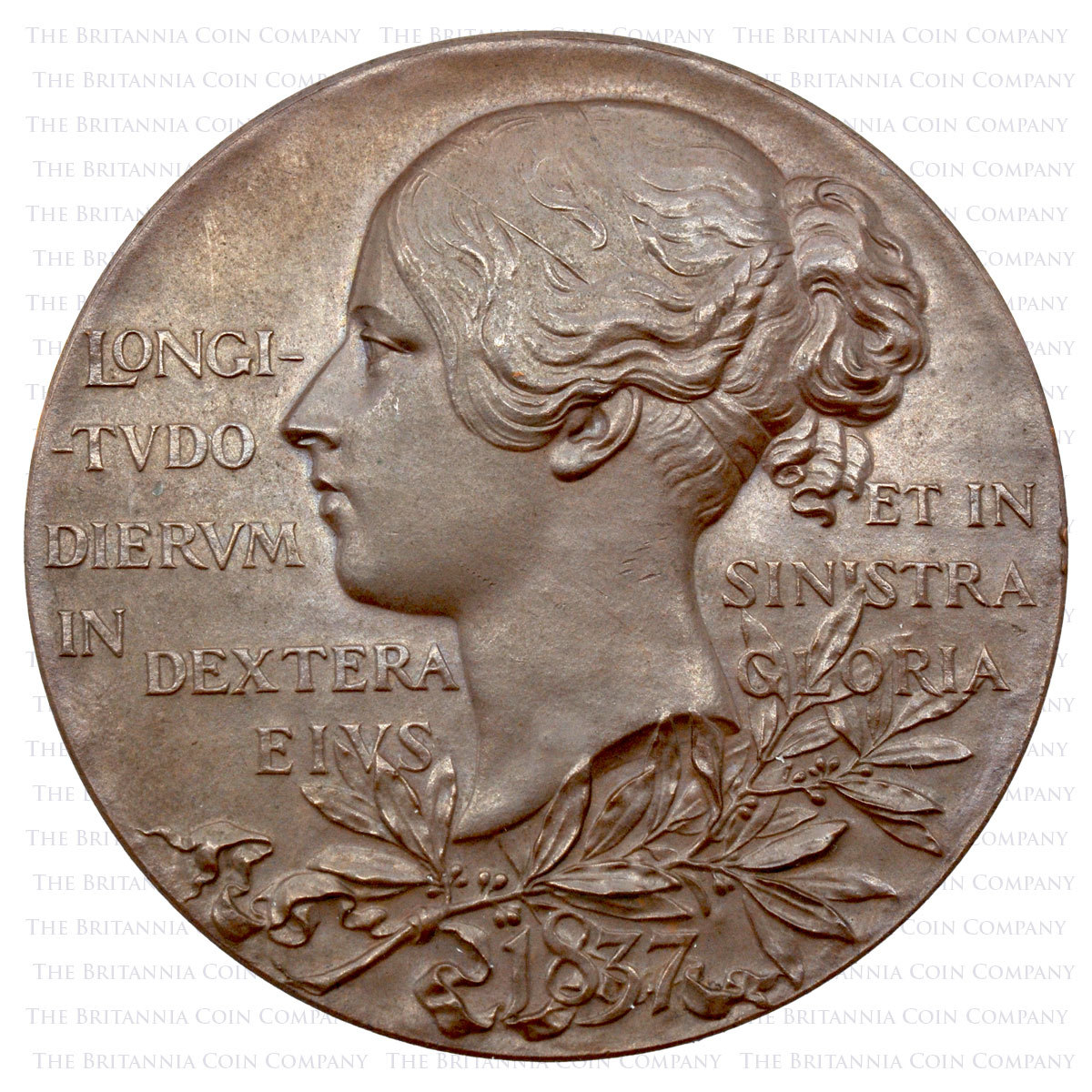 1897 Victoria Diamond Jubilee Bronze Medal Reverse