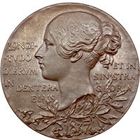 1897 Victoria Diamond Jubilee Bronze Medal Reverse Thumbnail