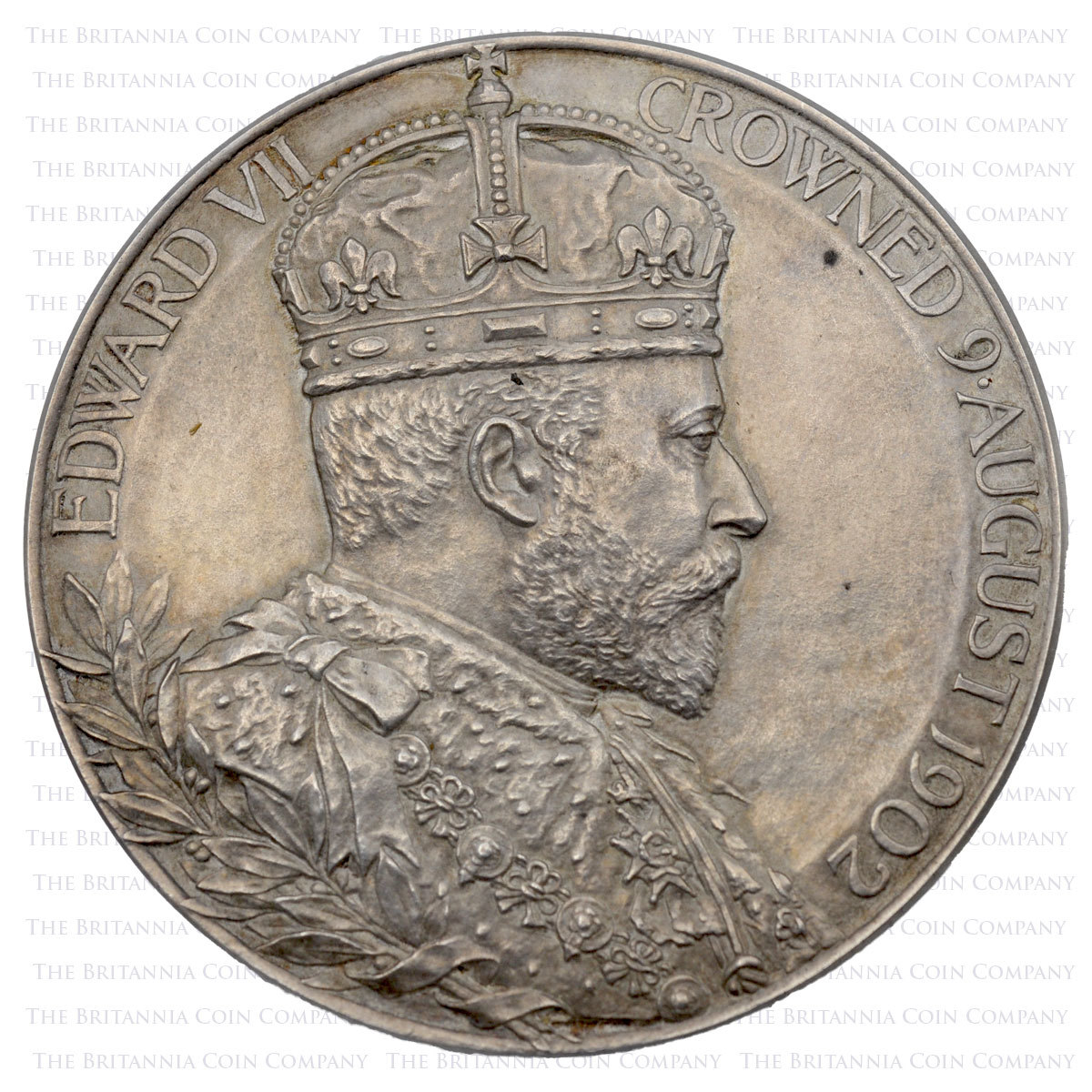 1902 Silver Coronation Medal Edward VII Obverse