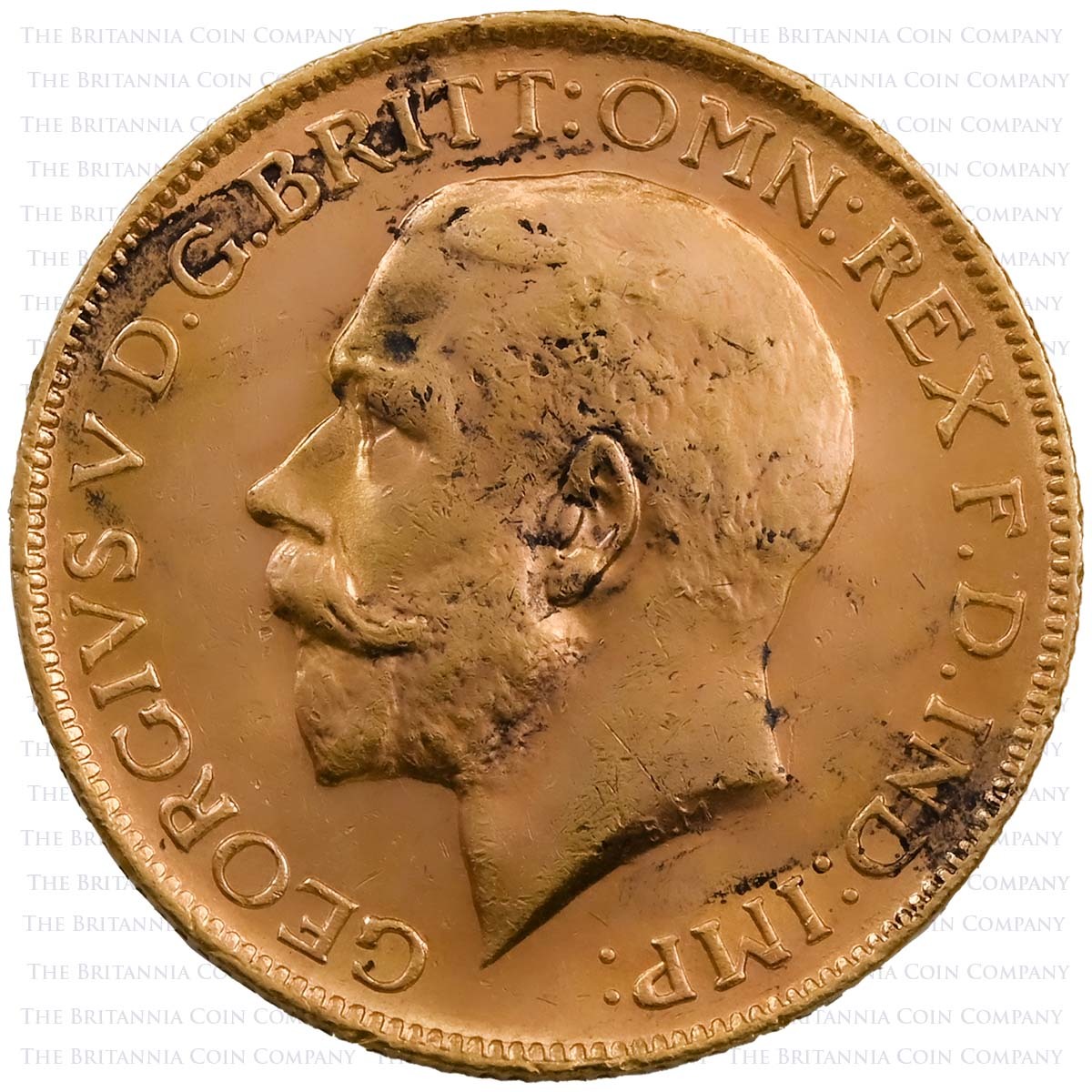 1921 King George V Gold Full Sovereign Perth Mint Australia (Best Value) Obverse