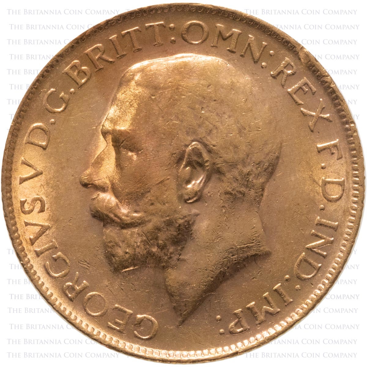 1925 King George V Gold Full Sovereign George V Perth Mint Australia (Best Value) Obverse
