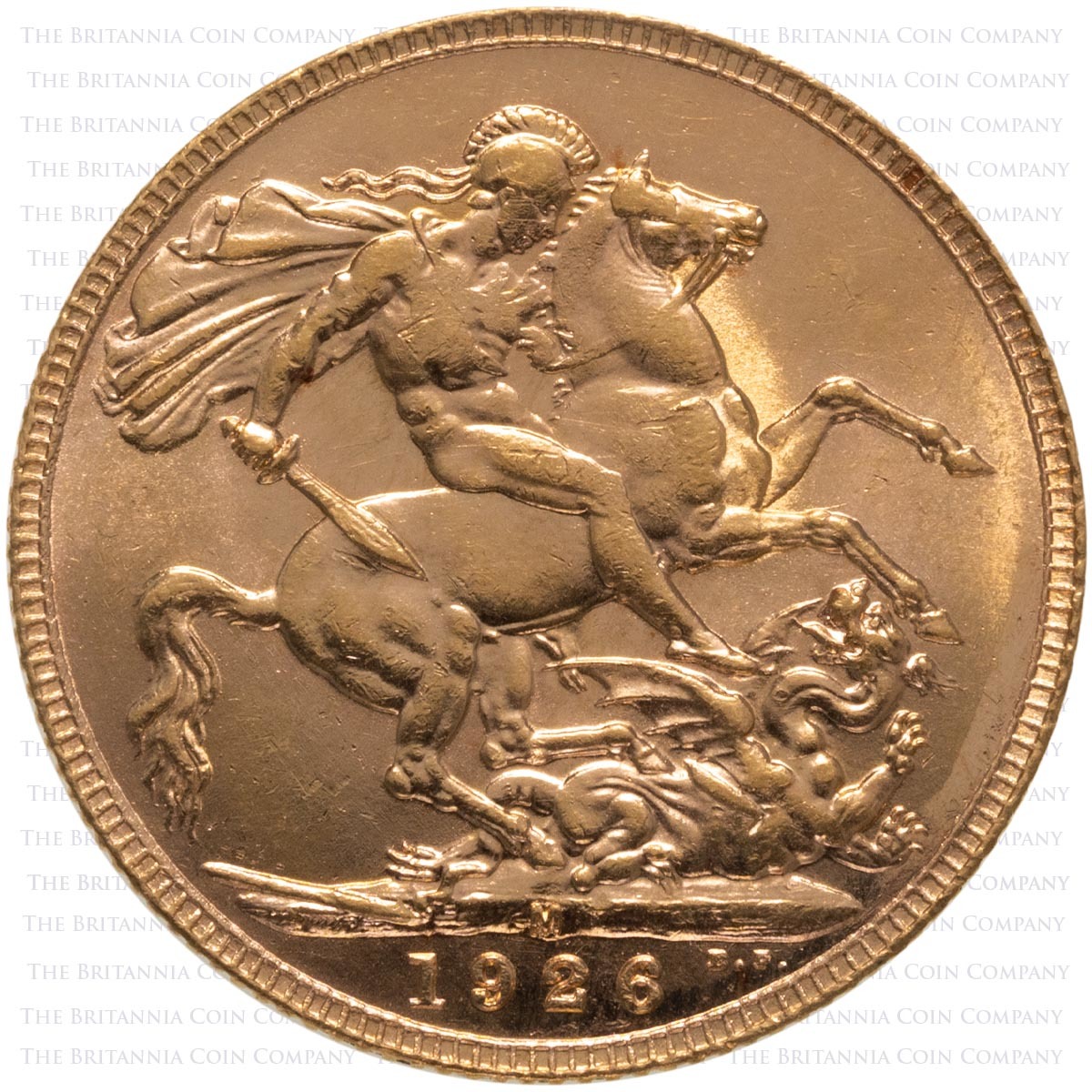 1926 King George V Gold Full Sovereign Melbourne Mint Australia (Best Value) Reverse