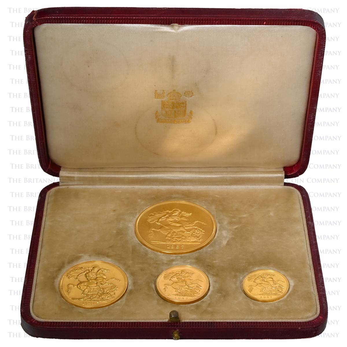 1937 George VI Coronation Gold Proof Sovereign Set Boxed