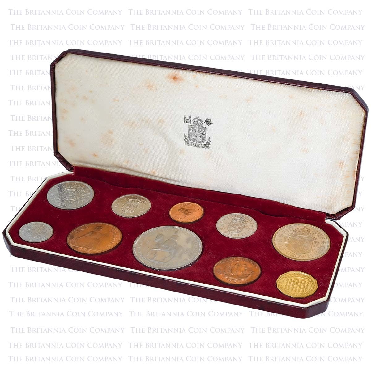 1953 Elizabeth II Coronation Proof Specimen Set Boxed