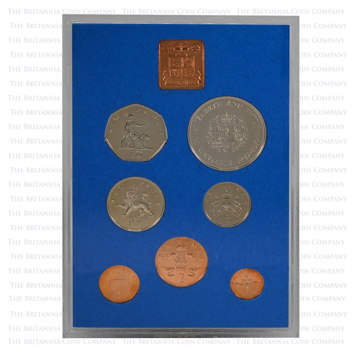 1972 Royal Mint Uk Decimal Coin Proof Set