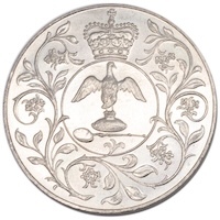 1977 Crown Queen Elizabeth II Silver Jubilee 25p Coin Thumbnail