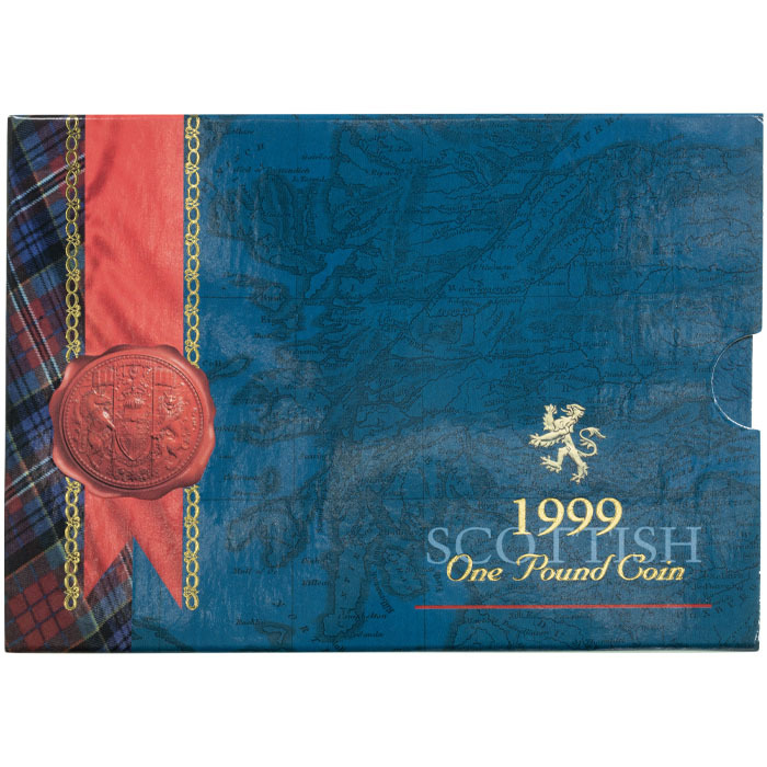 UK99BU 1999 Scottish Lion UK BU £1 Coin thumbnail