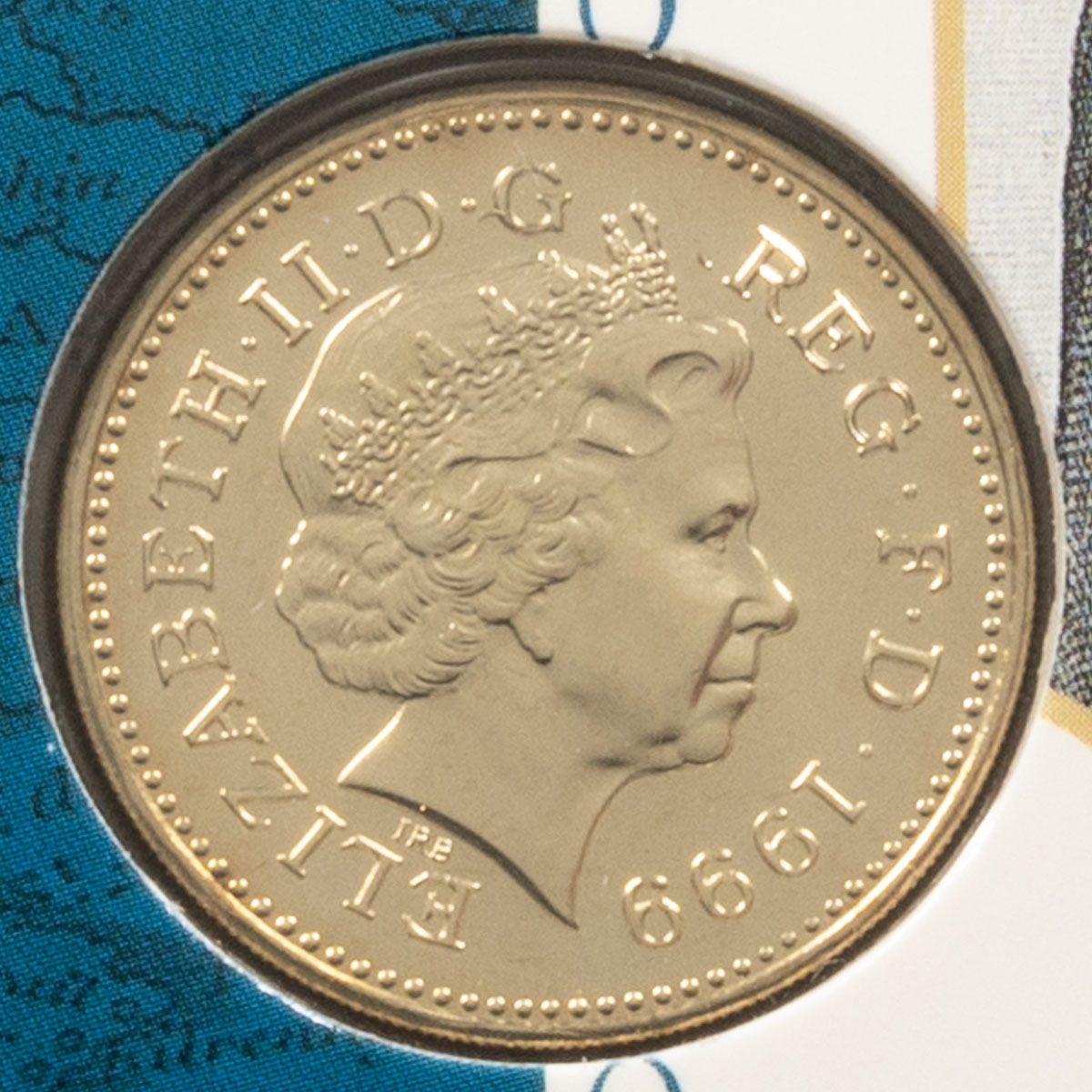 UK99BU 1999 Scottish Lion UK BU £1 Coin obverse
