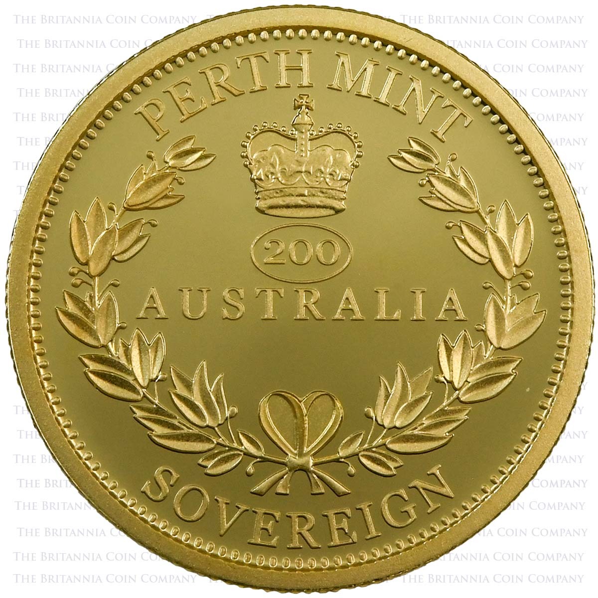 2019 Australia Gold Proof Sovereign $25 Reverse