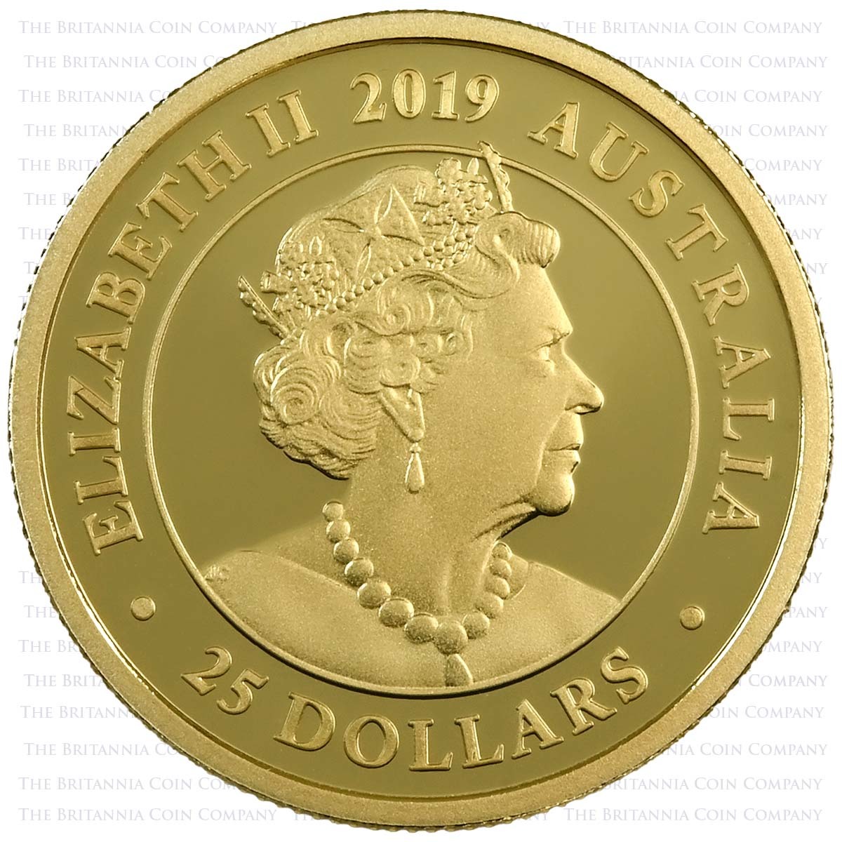 2019 Australia Gold Proof Sovereign $25 Obverse