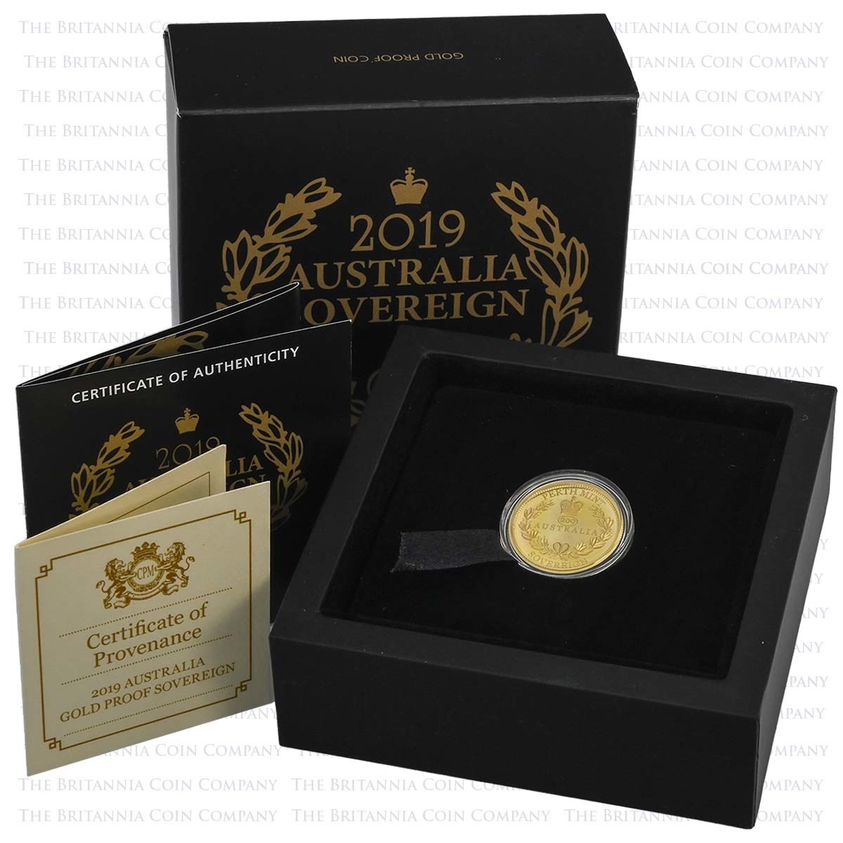 2019 Australia Gold Proof Sovereign $25 Boxed