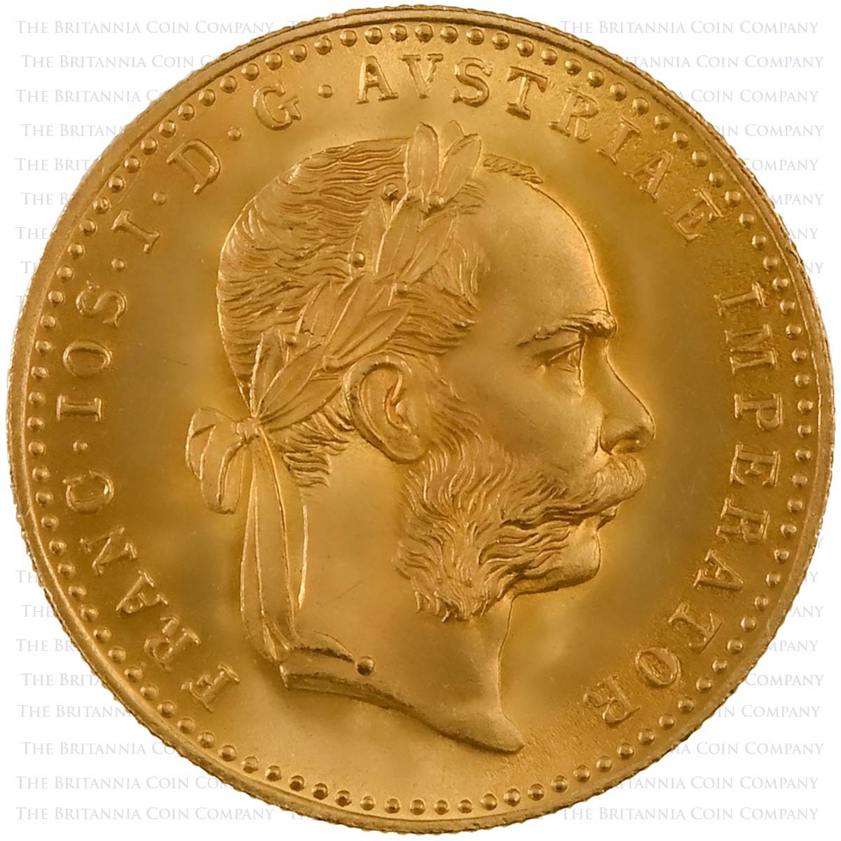 1915 Austria One Ducat Gold Restrike Bullion Coin (Best Value) Obverse
