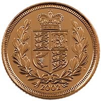 2002 Elizabeth II Gold Half Sovereign Golden Jubilee Thumbnail