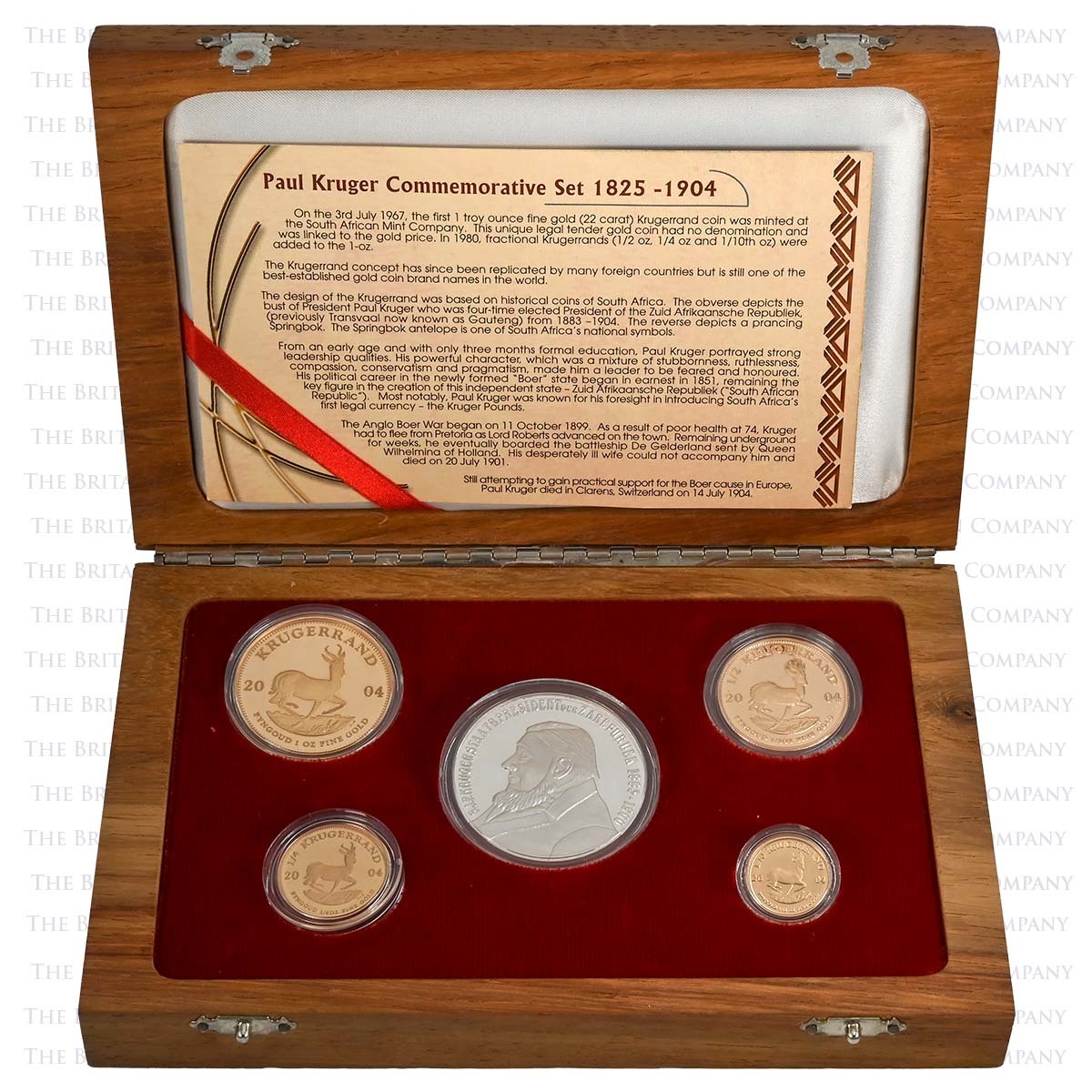 2010 4 Coin Gold Proof Krugerrand Set Paul Kruger Boxed