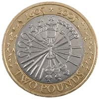 2005 Gunpowder Plot Guy Fawkes Circulated Two Pound Coin Thumbnail