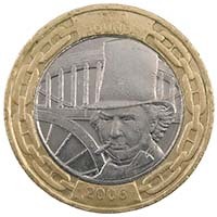 2006 Isambard Kingdom Brunel UK £2 Coin The Man Thumbnail