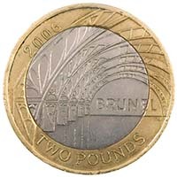 2006 Isambard Kingdom Brunel £2 Coin Paddington Station Thumbnail