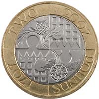 2007 UK Act Of Union £2 Commemorative Coin Thumbnail