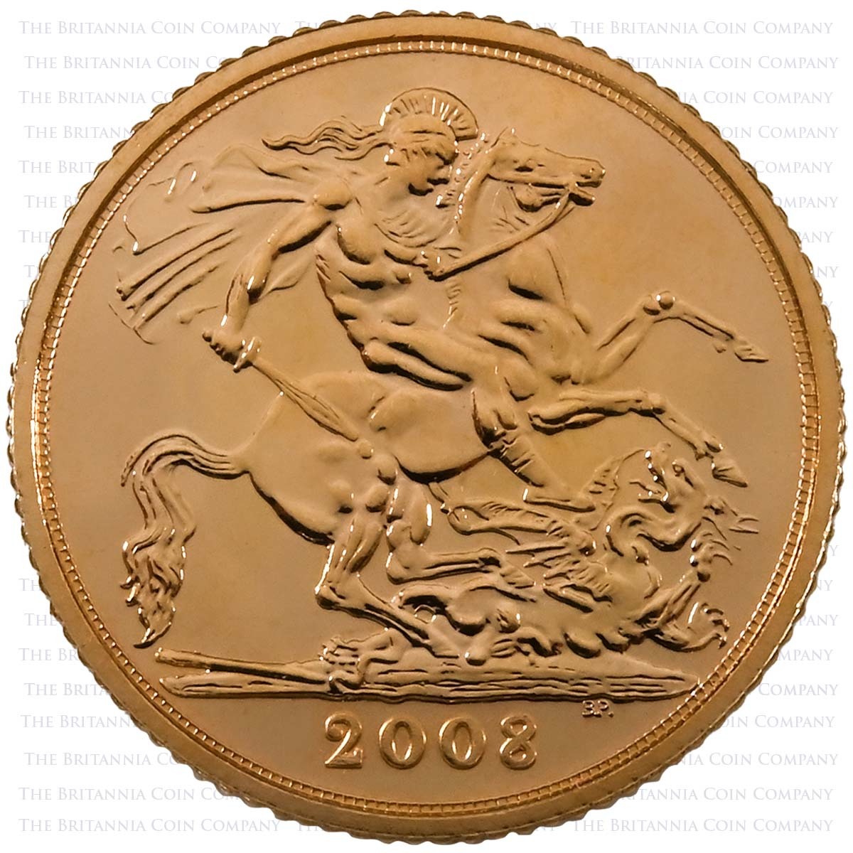 2008 Elizabeth II Gold Half Sovereign Reverse