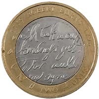 2009 Robert Burns Circulated Two Pound Coin thumbnail