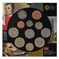 DU09 2009 UK Annual Set 11 Coin Brilliant Uncirculated Thumbnail