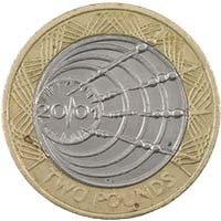 2001 Marconi First Wireless Transmission Circulated Two Pound Coin Thumbnail