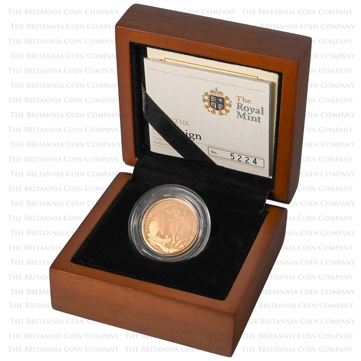 2012 Elizabeth II Gold Proof Sovereign Diamond Jubilee Boxed