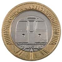 2013 London Underground Tube Train Circulated Two Pound Coin Thumbnail