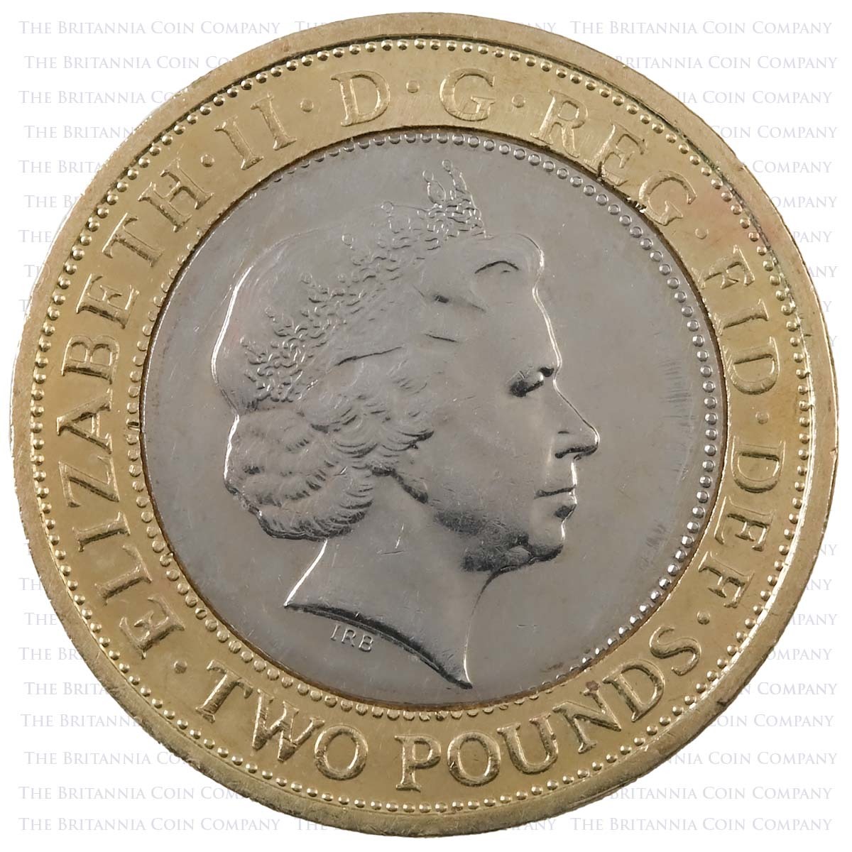 2013 Golden Guinea Circulated Two Pound Coin Obverse