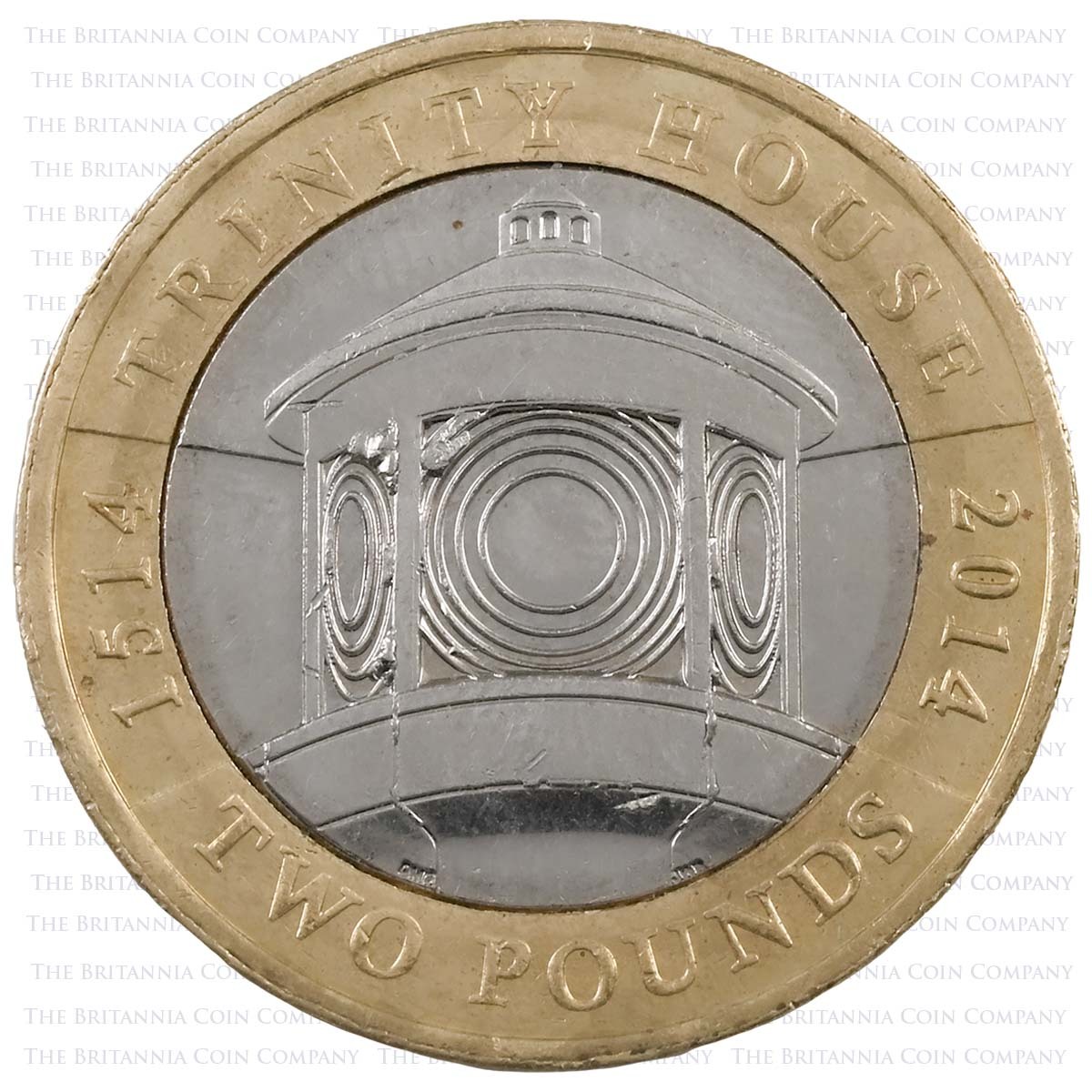 2014 Trinity House Lighthouse Circulated Two Pound Coin Reverse