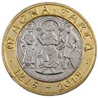 2015 Magna Carta Circulated Two Pound Coin Thumbnail